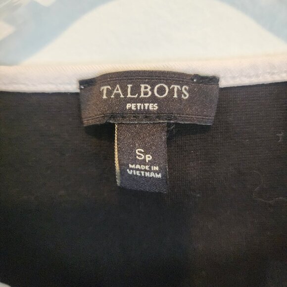 Talbots Cut Out Neckline Sleeveless Top, Size SP, Like New - Picture 3 of 5